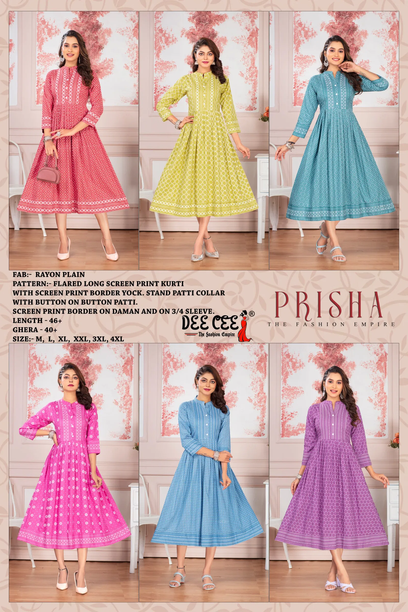 Prisha By Deecee Designer Flared Long Kurtis Suppliers In India